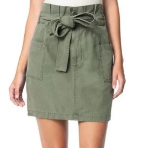 Joe's Jeans Paperbag Tie Waist Utility Skirt Army Green Size 28 Jwsp6001